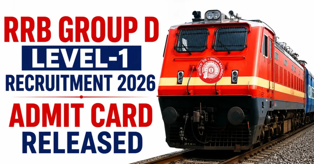 RRB Group D Level-1 Recruitment 2026 Admit Card Released
