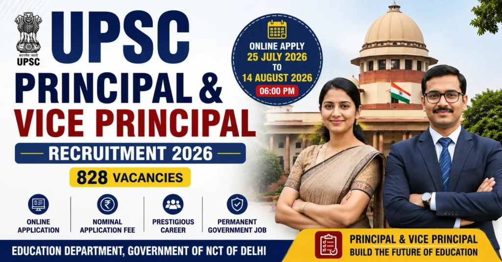 UPSC Principal & Vice Principal Recruitment 2026