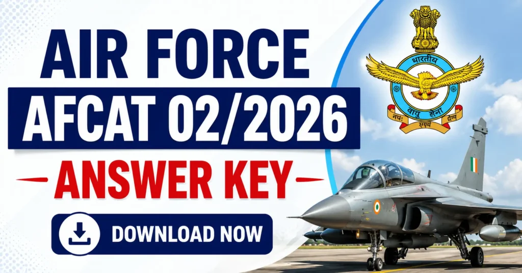 Air Force AFCAT 02/2026 Answer Key Download