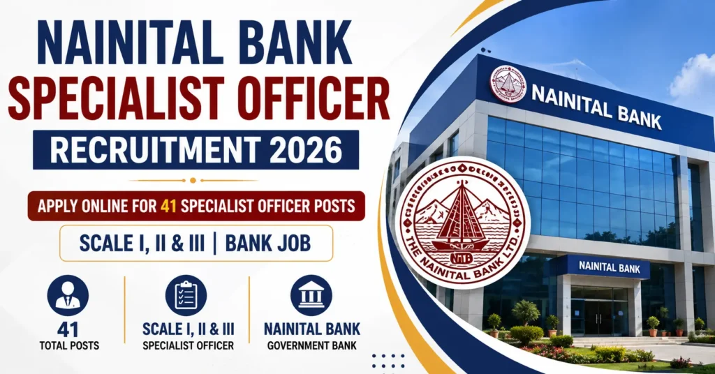 Nainital Bank Specialist Officer Recruitment 2026 – 41 Posts