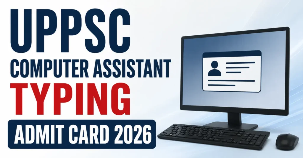 UPPSC Computer Assistant Typing Admit Card 2026 | Admit Card Out