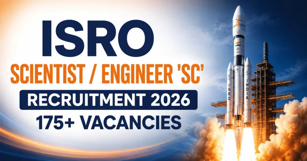 ISRO Scientist Engineer SC Recruitment 2026 – 175+ Vacancies
