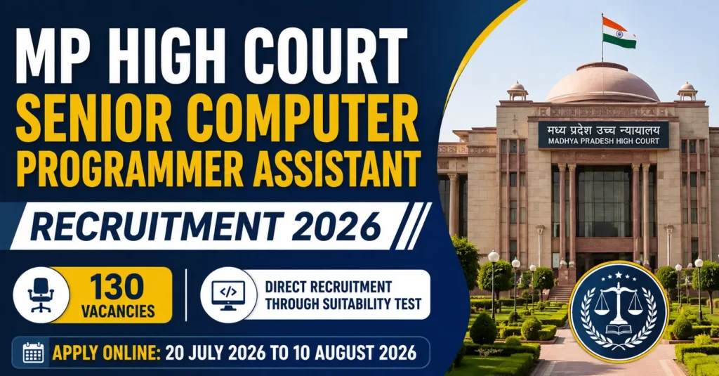 MP High Court Senior Computer Programmer Assistant Recruitment 2026