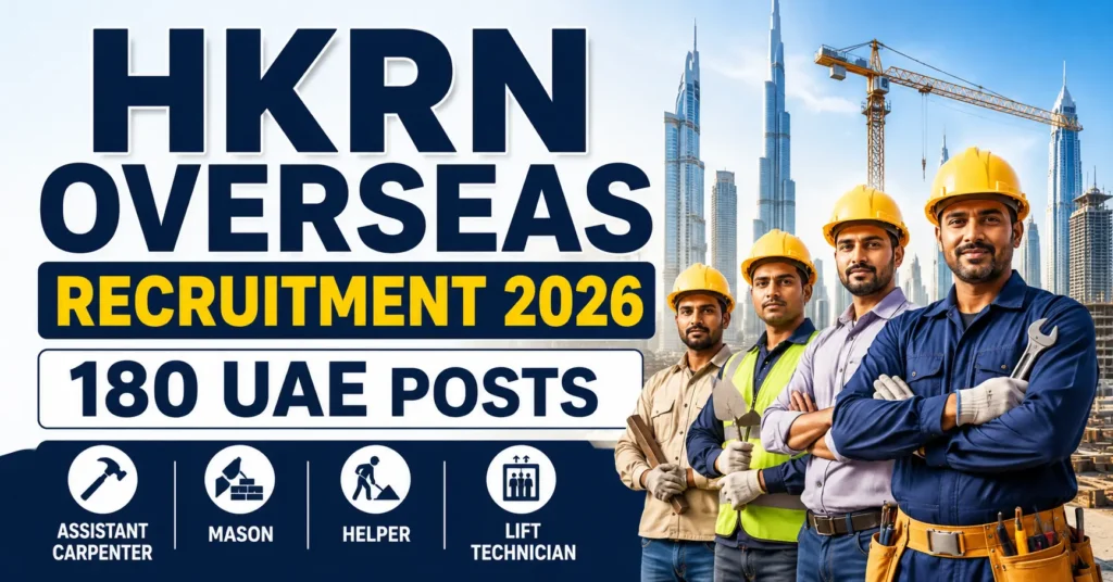 HKRN Overseas Recruitment 2026 – 180 UAE Posts
