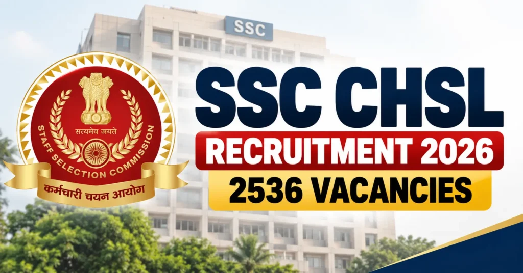 SSC CHSL Recruitment 2026 – 2536 Vacancies