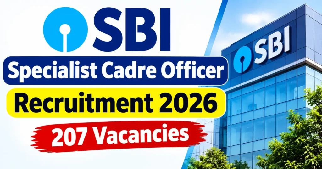 SBI Specialist Cadre Officer Recruitment 2026 with 207 vacancies