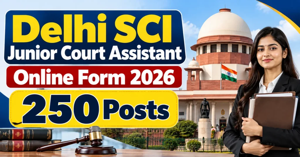 Supreme Court Junior Assistant Form 2026 – 250 Junior Court Assistant Vacancies