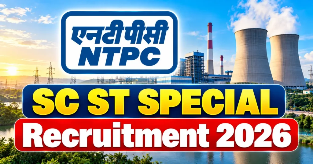 NTPC SC ST Special Recruitment 2026 Online Form – 19 Vacancies