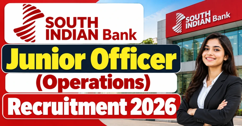 South Indian Bank Junior Officer Recruitment 2026 – Junior Officer Operations