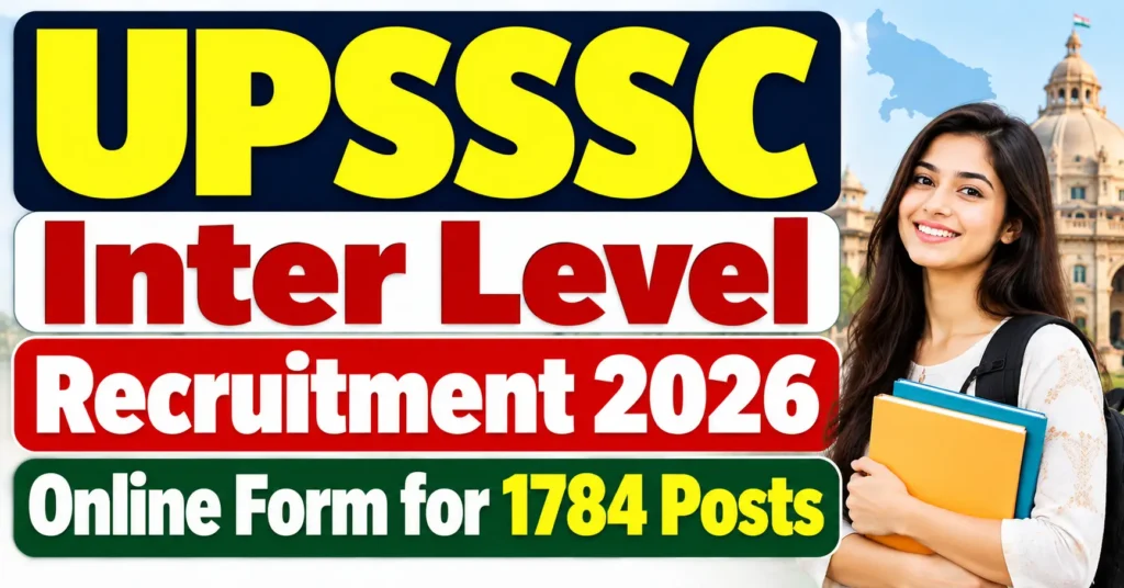 UPSSSC Inter Level Recruitment 2026 – Online Form for 1784 Posts